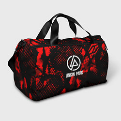 Сумки спортивные Linkin park краски текстуры, цвет: 3D-принт