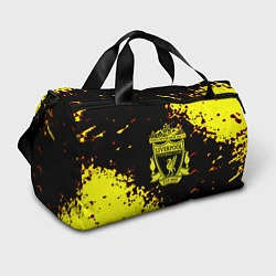 Сумки спортивные Liverpool жёлтые краски текстура, цвет: 3D-принт