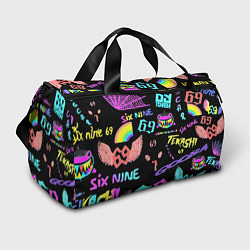 Спортивная сумка 6ix9ine logo rap bend