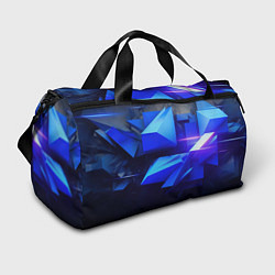 Спортивная сумка Black blue background abstract