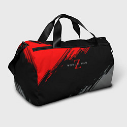 Спортивная сумка World war z краски текстура