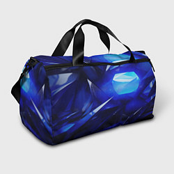 Спортивная сумка Black and blue abstract background sport style