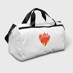 Спортивная сумка Сердце в огне эмодзи