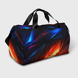 Спортивная сумка Geometry stripes neon steel