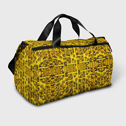 Спортивная сумка Жёлтые фигуры с эффектом рыбьего глаза