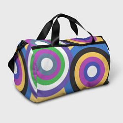 Спортивная сумка Разноцветные круги, абстракция