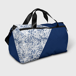 Спортивная сумка Сине-белый пополам