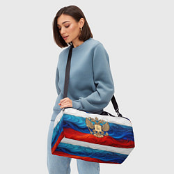 Сумки спортивные Россия герб и флаг, цвет: 3D-принт — фото 2