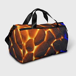 Сумки спортивные Оранжевый объемный неон из разлома плит, цвет: 3D-принт