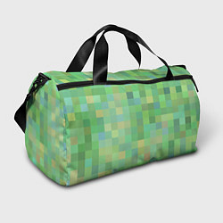 Сумки спортивные Пиксели в зеленом, цвет: 3D-принт