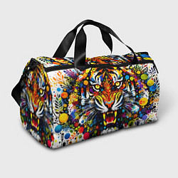 Спортивная сумка Орнаментальный тигр - нейросеть