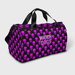 Спортивная сумка Watch dogs neon skull