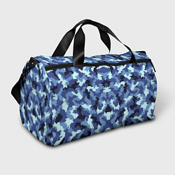 Спортивная сумка Камуфляжный синий стиль