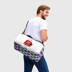 Сумки спортивные Цветные губы, цвет: 3D-принт — фото 2