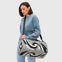 Сумки спортивные Инь-янь абстракция - нейроарт, цвет: 3D-принт — фото 2