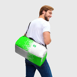 Сумки спортивные Xbox кислотные зеленые краски, цвет: 3D-принт — фото 2