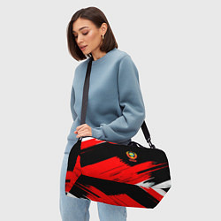 Сумки спортивные СССР краски абстрактные текстура, цвет: 3D-принт — фото 2