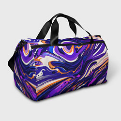 Сумки спортивные Разноцветная абстракция разводов, цвет: 3D-принт