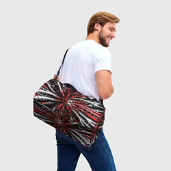 Сумки спортивные Красно-белая инфекция, цвет: 3D-принт — фото 2
