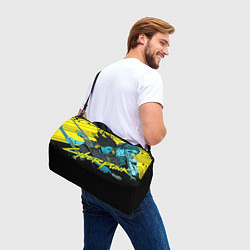 Сумки спортивные Киберпанк - Киану Ривз, цвет: 3D-принт — фото 2