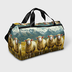Спортивная сумка Четыри овцы в горах