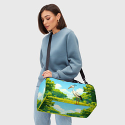 Сумки спортивные Аист в лесу, цвет: 3D-принт — фото 2