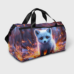 Спортивная сумка Песец в искрах