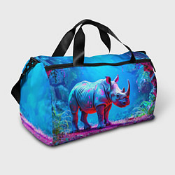 Спортивная сумка Носорог в сказачном лесу