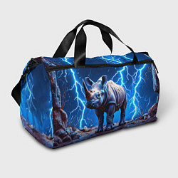 Спортивная сумка Носорог в разрядах молнии