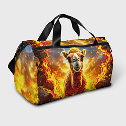 Спортивная сумка Верблюд в огне