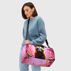 Сумки спортивные Росомаха в розовом лесу, цвет: 3D-принт — фото 2