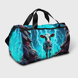 Спортивная сумка Корова в разрядах молнии