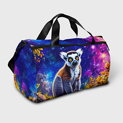 Спортивная сумка Лемур и звездная ночь