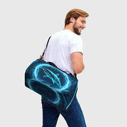 Сумки спортивные Акула в электрическом кольце, цвет: 3D-принт — фото 2