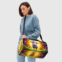 Сумки спортивные Овечка в ярких лучах, цвет: 3D-принт — фото 2