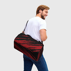 Сумки спортивные The color is red and black, цвет: 3D-принт — фото 2