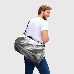 Сумки спортивные The color is gray and white, цвет: 3D-принт — фото 2