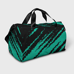 Сумки спортивные The color is black and turquoise, цвет: 3D-принт