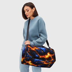 Сумки спортивные Лада и лед в разломе плит, цвет: 3D-принт — фото 2