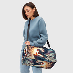 Сумки спортивные Пегас тёмных сил - нейроарт, цвет: 3D-принт — фото 2