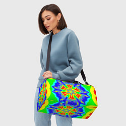 Сумки спортивные Неоновая психоделика узор, цвет: 3D-принт — фото 2