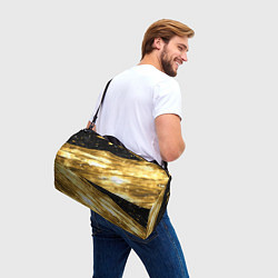 Сумки спортивные Золотой текстурный фон, цвет: 3D-принт — фото 2