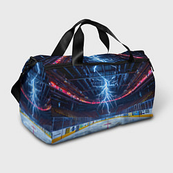 Спортивная сумка Удар молнии в хоккейную площадку