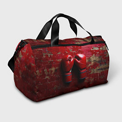 Спортивная сумка Бойцовские перчатки на красном