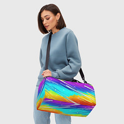 Сумки спортивные Радужные брызги краски текстура, цвет: 3D-принт — фото 2