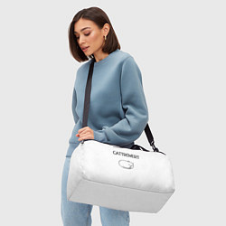 Сумки спортивные Интроверт-кот, цвет: 3D-принт — фото 2