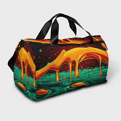 Спортивная сумка Оранжевая клякса текстура