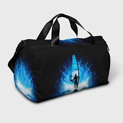 Спортивная сумка Виндсерфер в синем пламени