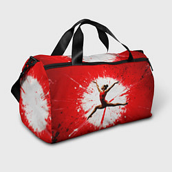 Спортивная сумка Воздушная гимнастка на красном