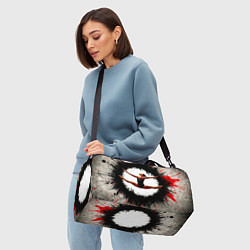 Сумки спортивные Воздушная гимнастика на сером, цвет: 3D-принт — фото 2